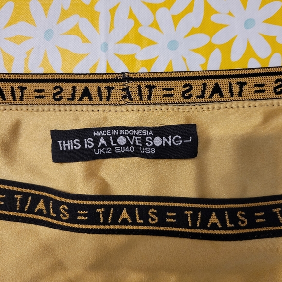 Gold TIALS Logo Bikini Set M/L US8 - Picture 3 of 8